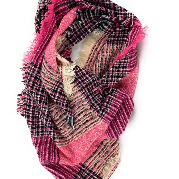 Plaid Blanket Scarf - Picture 2 of 9